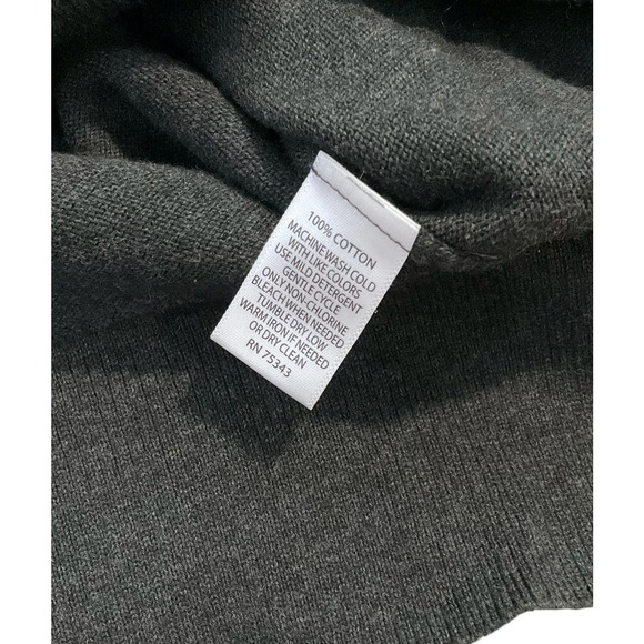 Refectory London Men Gray Black Knit Sweater Size S (38-13) - Picture 4 of 6